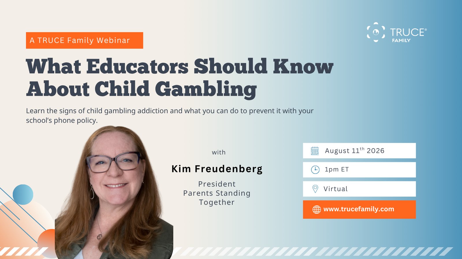 What Educators Should Know About Child Gambling webinar with Kim Freudenberg
