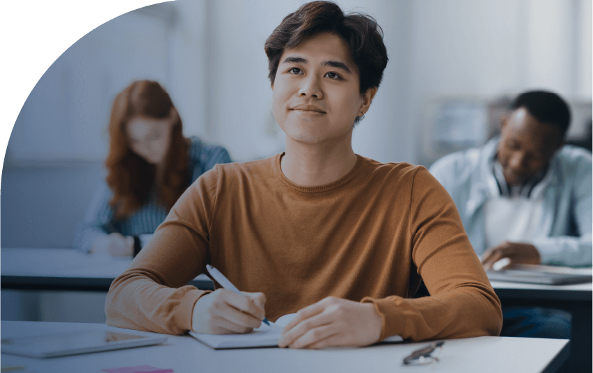 Student in a class